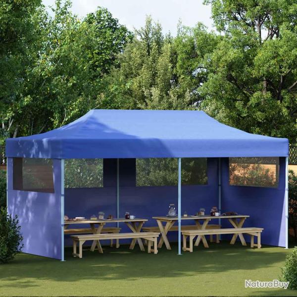 Tente de r�ception pliable bleue 3 x 6 m