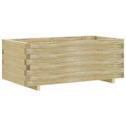 Lit sur&eacute;lev&eacute; rectangulaire 100x50x40 cm bois