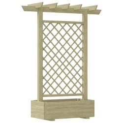 Jardini&egrave;re pergola 162 x 56 x 204 cm Bois