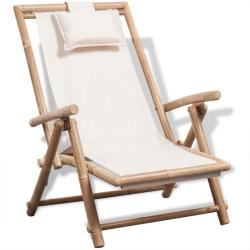 Chaise de terrasse d'ext&eacute;rieur Bambou