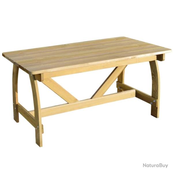Table de 150x74x75 cm Bois de pin impr�gn�