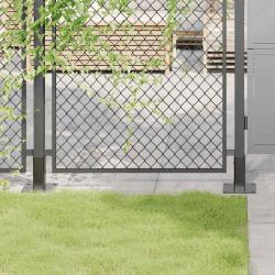 Bases de poteau carr&eacute;es 4 pcs anthracite 51x51 mm