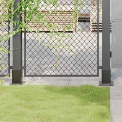 Bases de poteau carr&eacute;es 4 pcs anthracite 81x81 mm