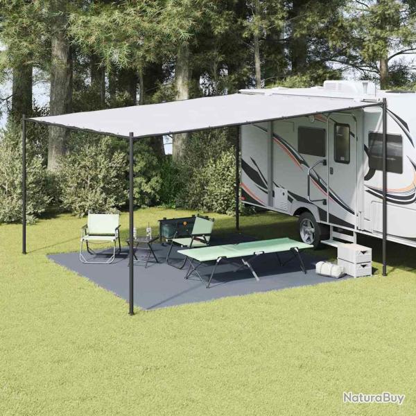 Tapis de tente Bleu et gris 400 x 400 cm Poly�thyl�ne
