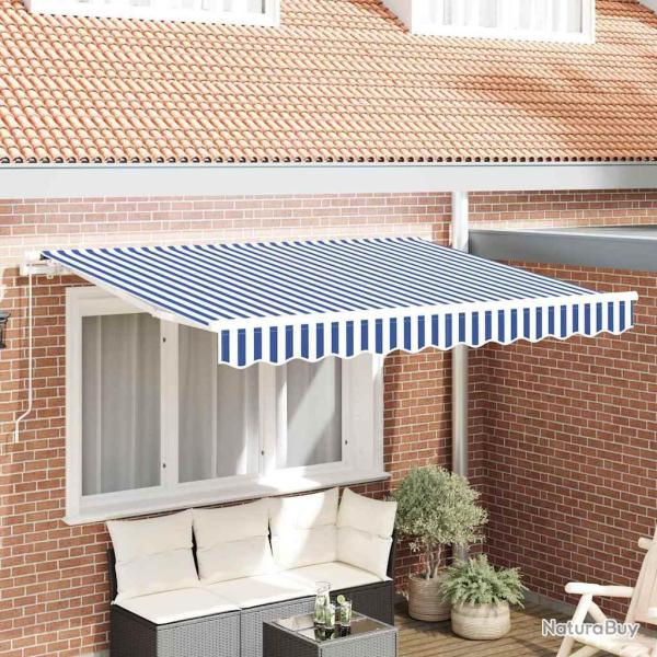 Toile de rechange pour auvent Bleu et Blanc 235 x 195 cm