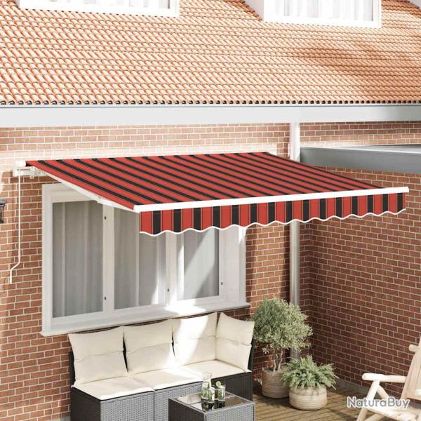 Toile de rechange pour auvent Orange et marron 330 x 195 cm