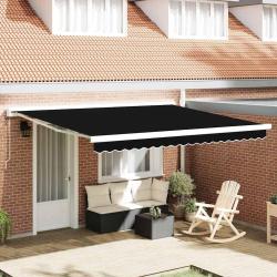 Toile de rechange pour auvent Noir 4 &times; 3 m Polyester