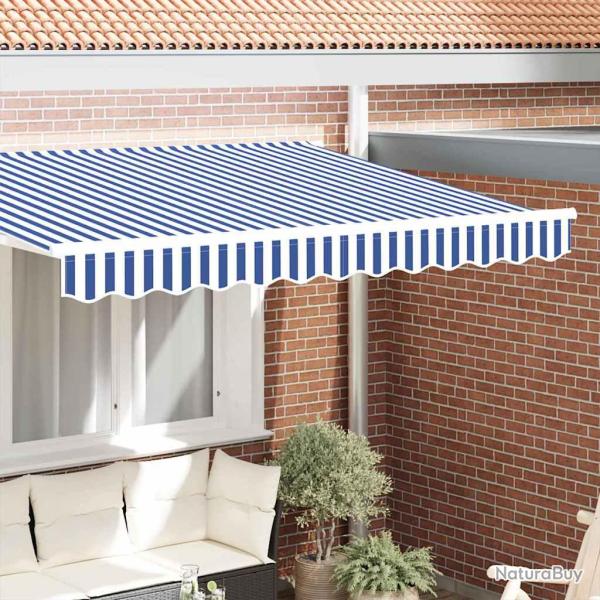 Remplacement de lambrequin Bleu et Blanc 230 x 20 cm Polyester