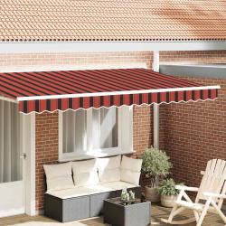 Remplacement de lambrequin Orange et Noir 380 x 20 cm Polyester