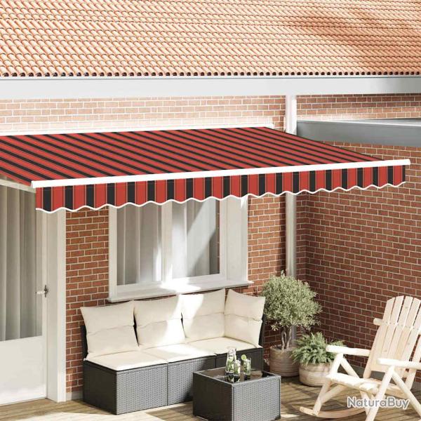 Remplacement de lambrequin Orange et Noir 380 x 20 cm Polyester