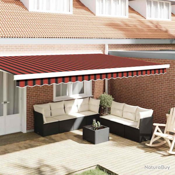 Remplacement de lambrequin Orange et Noir 480 x 20 cm Polyester