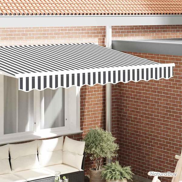 Remplacement de lambrequin Anthracite et blanc 230 x 20 cm