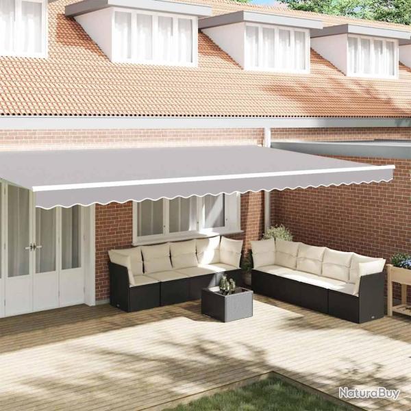 Remplacement de lambrequin Gris clair 580 x 20 cm Polyester