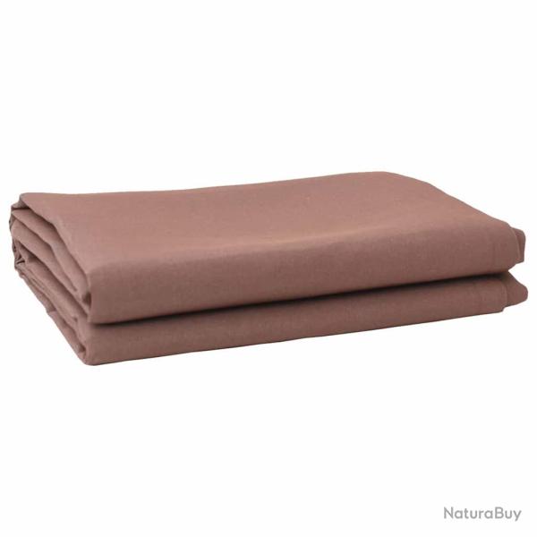 Toile de rechange pour auvent Marron 1000 x 160 cm Polyester