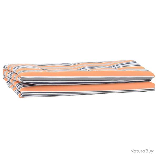 Toile de rechange pour auvent Bleu et Orange 1000 x 160 cm