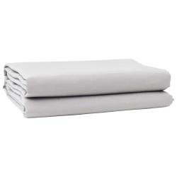 Toile de rechange pour auvent Gris clair 1000 x 160 cm