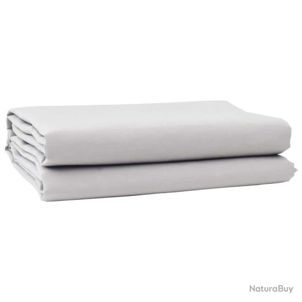 Toile de rechange pour auvent Gris clair 1000 x 160 cm