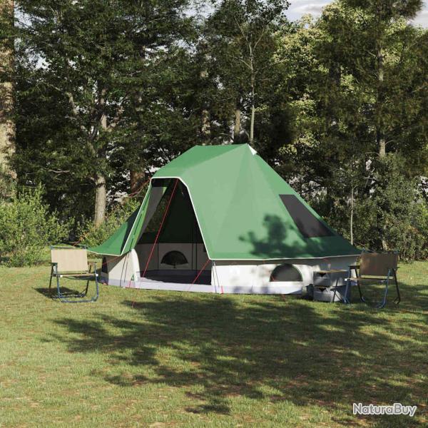Tente Tipi avec toit Vert 466 x 310 x 240 cm taffetas