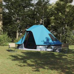 Tente Tipi avec toit Bleu 466 x 310 x 240 cm taffetas