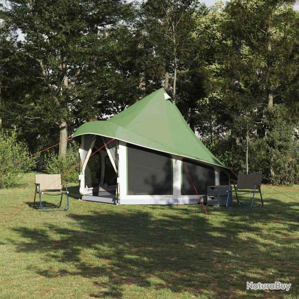 Tente Tipi avec toit Vert 404 x 370 x 270 cm taffetas
