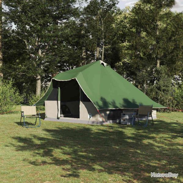 Tente Tipi avec toit Vert 358 x 296 x 258 cm taffetas