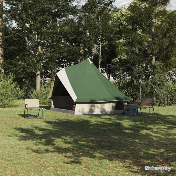 Tente Tipi avec toit Vert 400 x 346 x 250 cm taffetas
