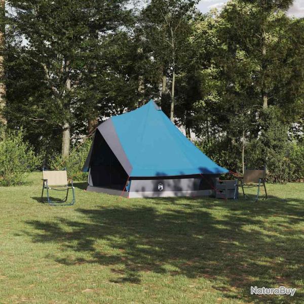 Tente Tipi avec toit Bleu 400 x 346 x 250 cm taffetas