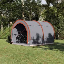 Tente de rangement pour v&eacute;los Gris et orange 256 x 222 x 182 cm
