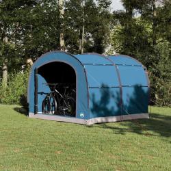 Tente imperm&eacute;able, en polyester, bleue, pour le camping, 268 &times; 240 &times; 191 cm