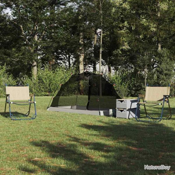 Tente avec toit avec stockage Gris et Noir 236 x 150 x 136 cm
