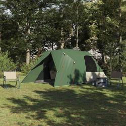 Tente D&ocirc;me 4-Personnes avec toit Vert 455 x 252 x 178 cm