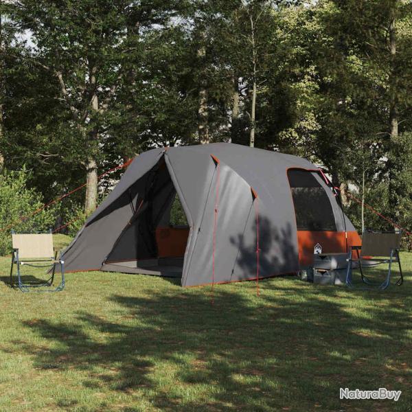 Tente D�me 6-Personnes Gris et orange 500 x 314 x 206 cm