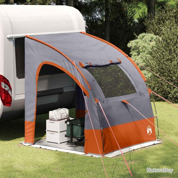 Tente de hayon personne 194 x 180 x 210 cm Gris et orange