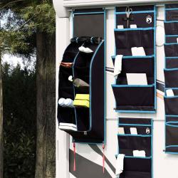 Sac de rangement avec stockage Noir et Bleu 140 x 43 cm oxford