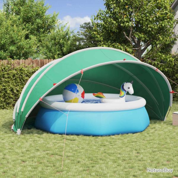 D�me de piscine 500 x 500 x 236 cm Vert Mer