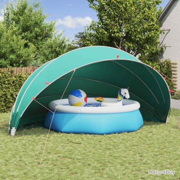 D�me de piscine 592 x 590 x 275 cm Vert Mer