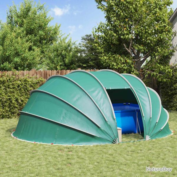 D�me de tente de piscine 538 x 440 x 204 cm Vert Mer