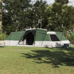 Tente familiale pour 16 personnes, verte, en taffetas, imperm&eacute;able