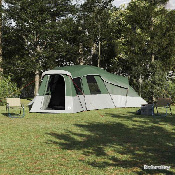 Tente familiale pour 20 personnes, verte, en taffetas, imperm�able