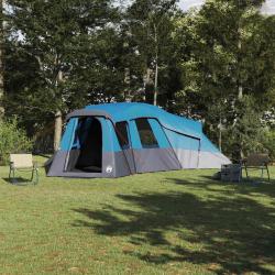 Tente familiale pour 20 personnes, bleue, en taffetas, imperm&eacute;able