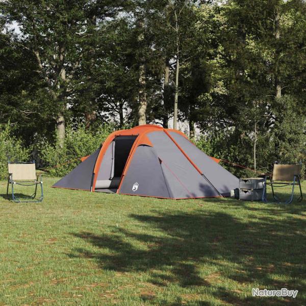 Tente Tunnel Gris et orange 510 x 240 x 156 cm taffetas