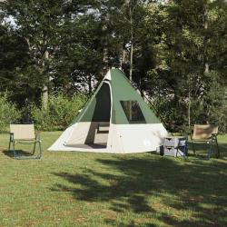 Tente Tipi avec toit Vert 383 x 338 x 217 cm taffetas