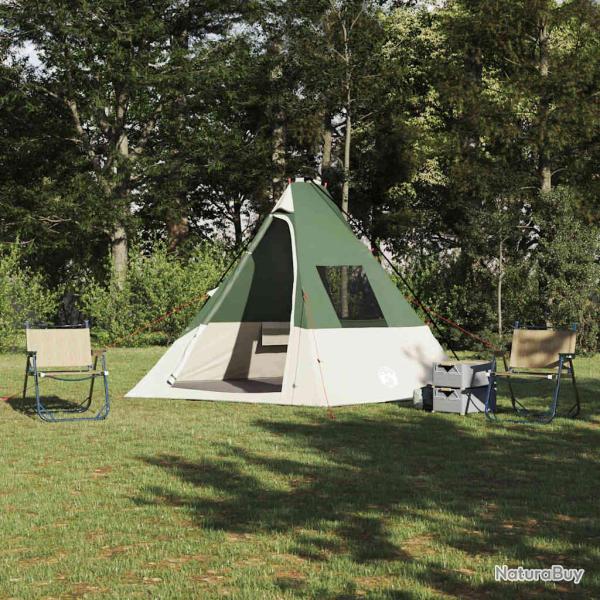 Tente Tipi avec toit Vert 383 x 338 x 217 cm taffetas