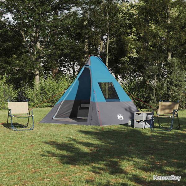 Tente Tipi avec toit Bleu 383 x 338 x 217 cm taffetas