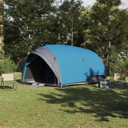 Tente Tunnel avec toit Bleu 410 x 285 x 198 cm taffetas