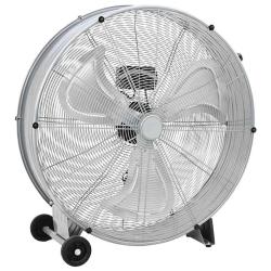 Ventilateur tambour avec roue Argent&eacute; 79 x 37 x 82 cm Aluminium
