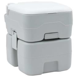 Toilette de Camping Gris et blanc 41,5 x 36,5 x 42 cm