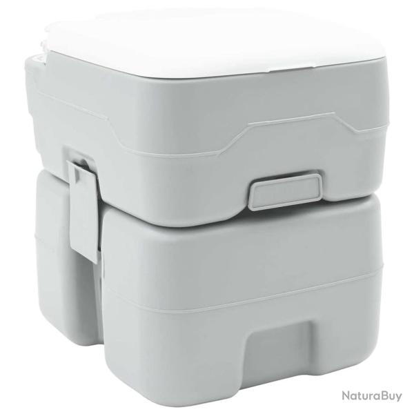 Toilette de Camping Gris 41,5 x 36,5 x 42 cm