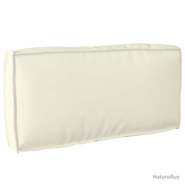 Coussin Cr�me 80 x 40 x 12 cm Tissu Oxford