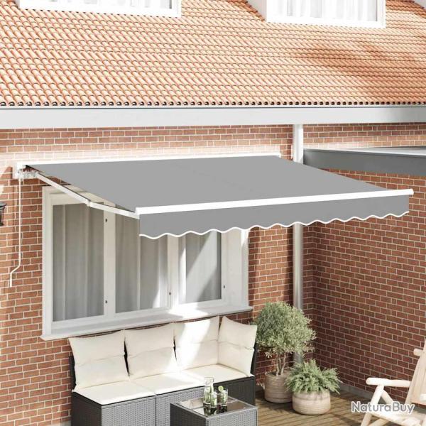 Cadre d'auvent R�glable Blanc 3,5 x 2 m Acier